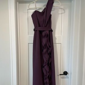 Vera Wang White Dress - Plum